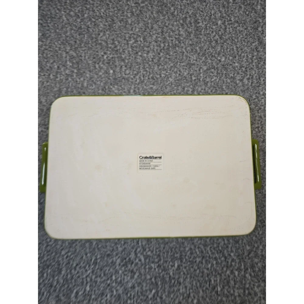 Crate & Barrel Stoneware Dish 9x12